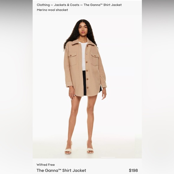 SOLD — NWT Aritzia Wilfred Free Ganna Jacket - Picture 12 of 12